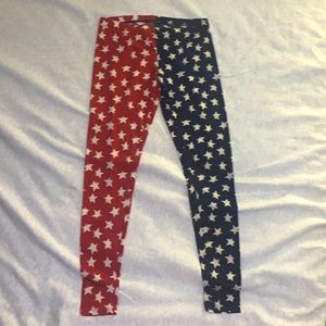 ‘Merica leggings. See you Monday brand. Size Medium.